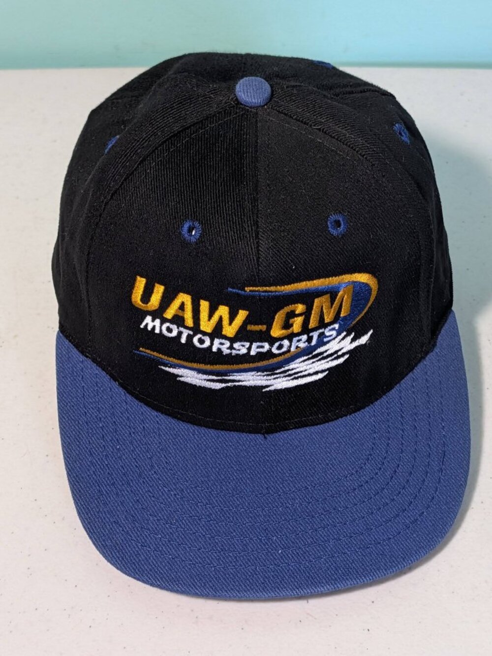UAW GM Motorsports Strap Back Adjustable Embroidered Hat Vintage